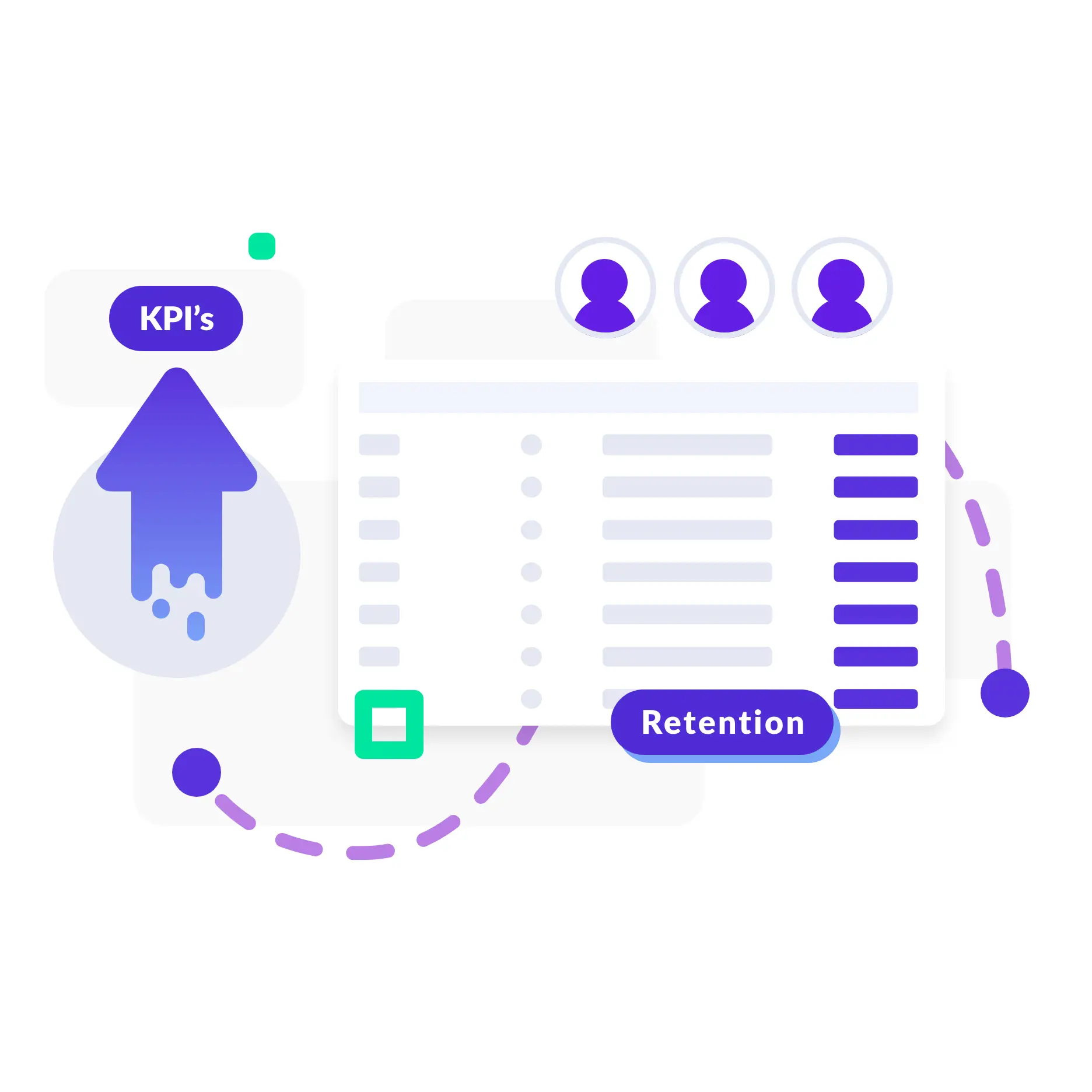 Enhances retention KPIs by accelerating stewardship processes graphic